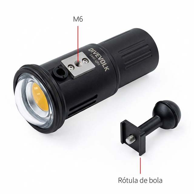 Foco de vídeo de 12000 lúmens - SL120 Divevolk, vista 6