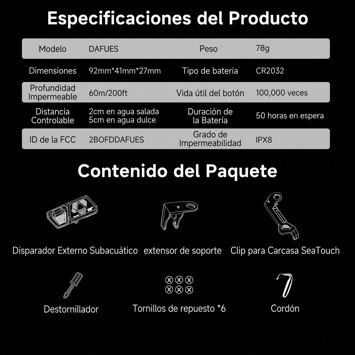 Disparador Externo Sea touch 6 PRO. 5.4