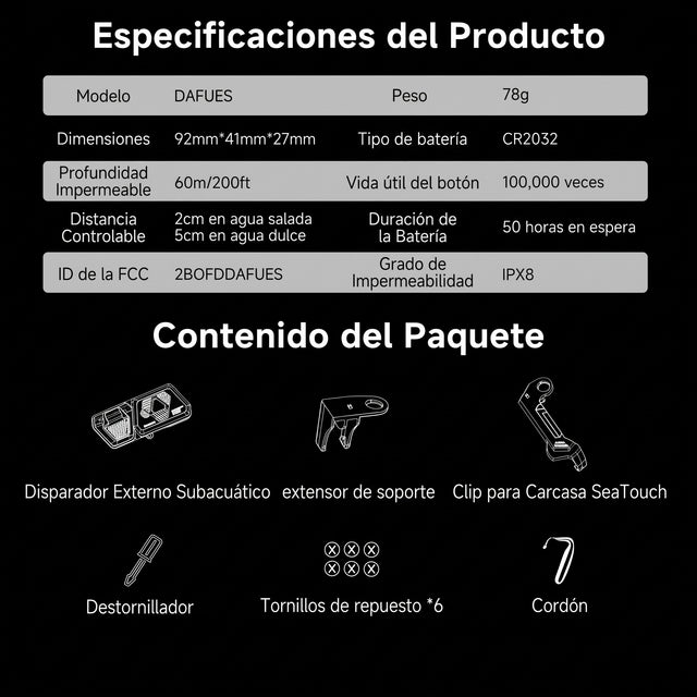 Disparador Externo Sea touch 6 PRO. 5.4 Divevolk, vista 8