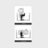 Montura "L" giratoria para Soporte de doble asa