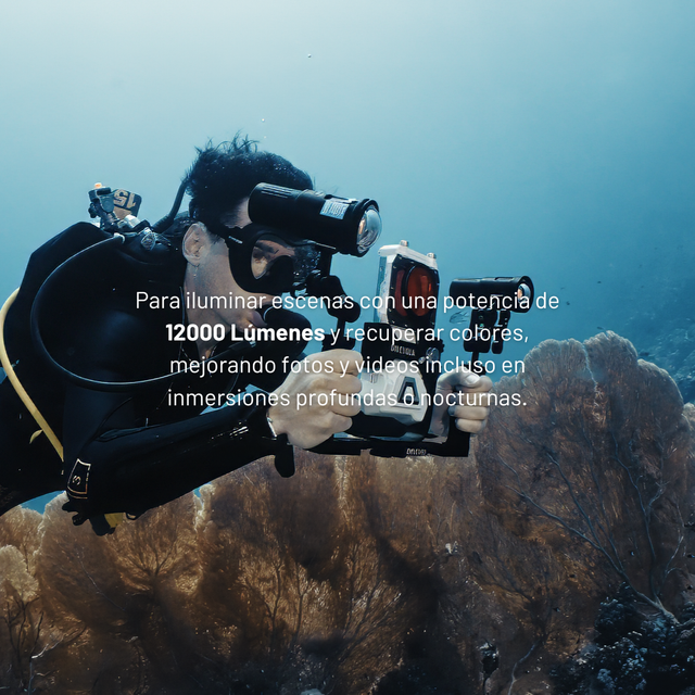 Foco de vídeo de 12000 lúmens - SL120 Divevolk, vista 2