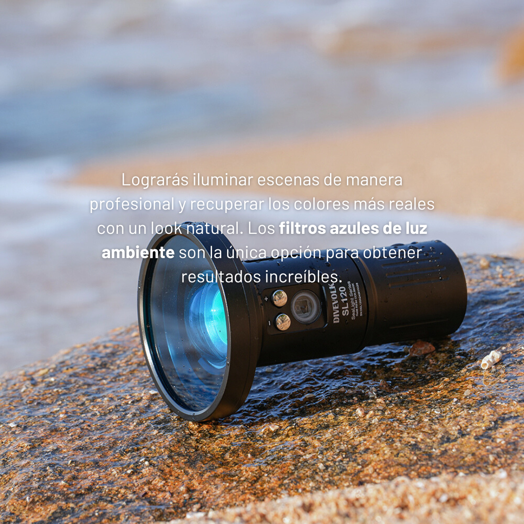 Filtro azul de luz ambiente para focos SL50 y SL120