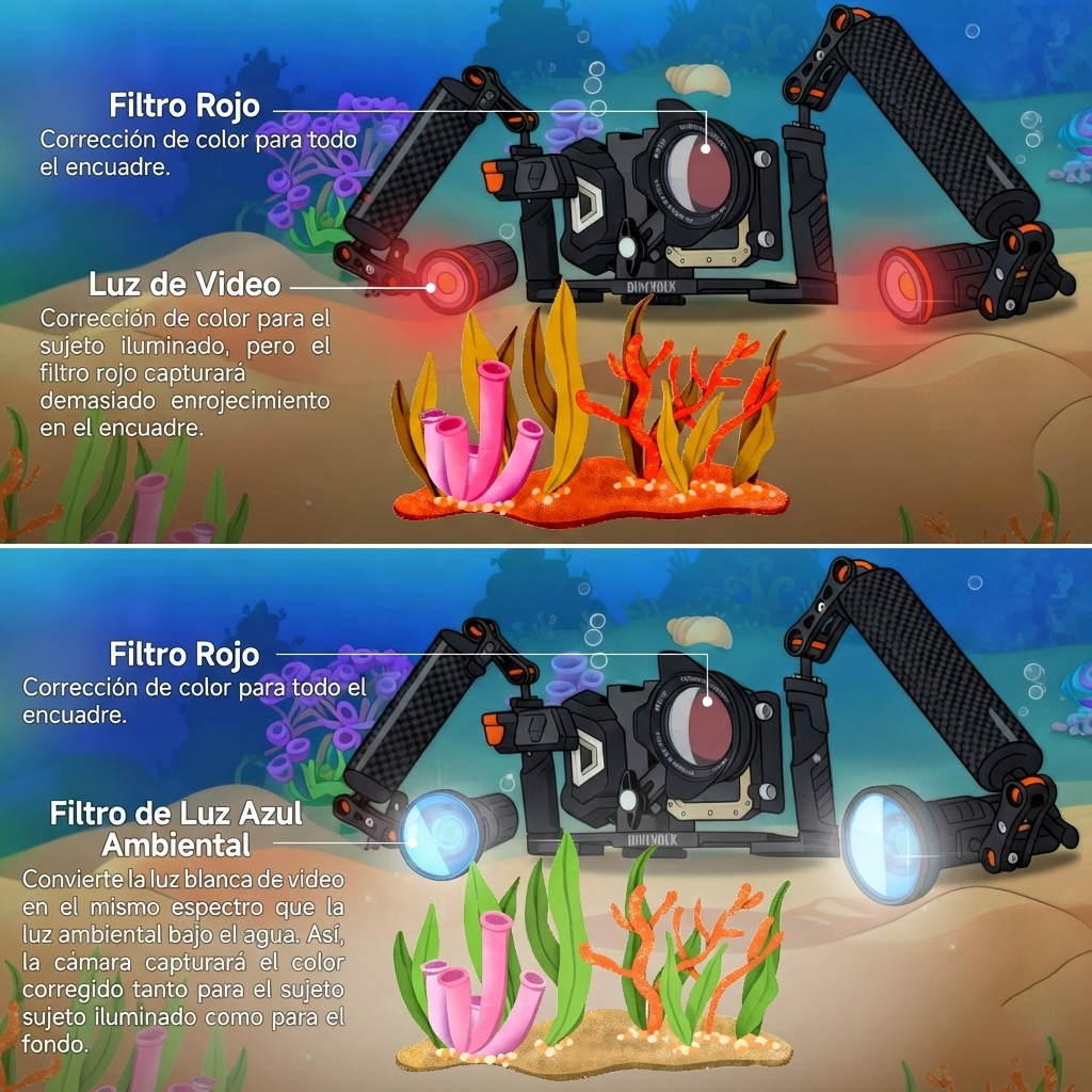 Filtro azul de luz ambiente para focos SL50 y SL120