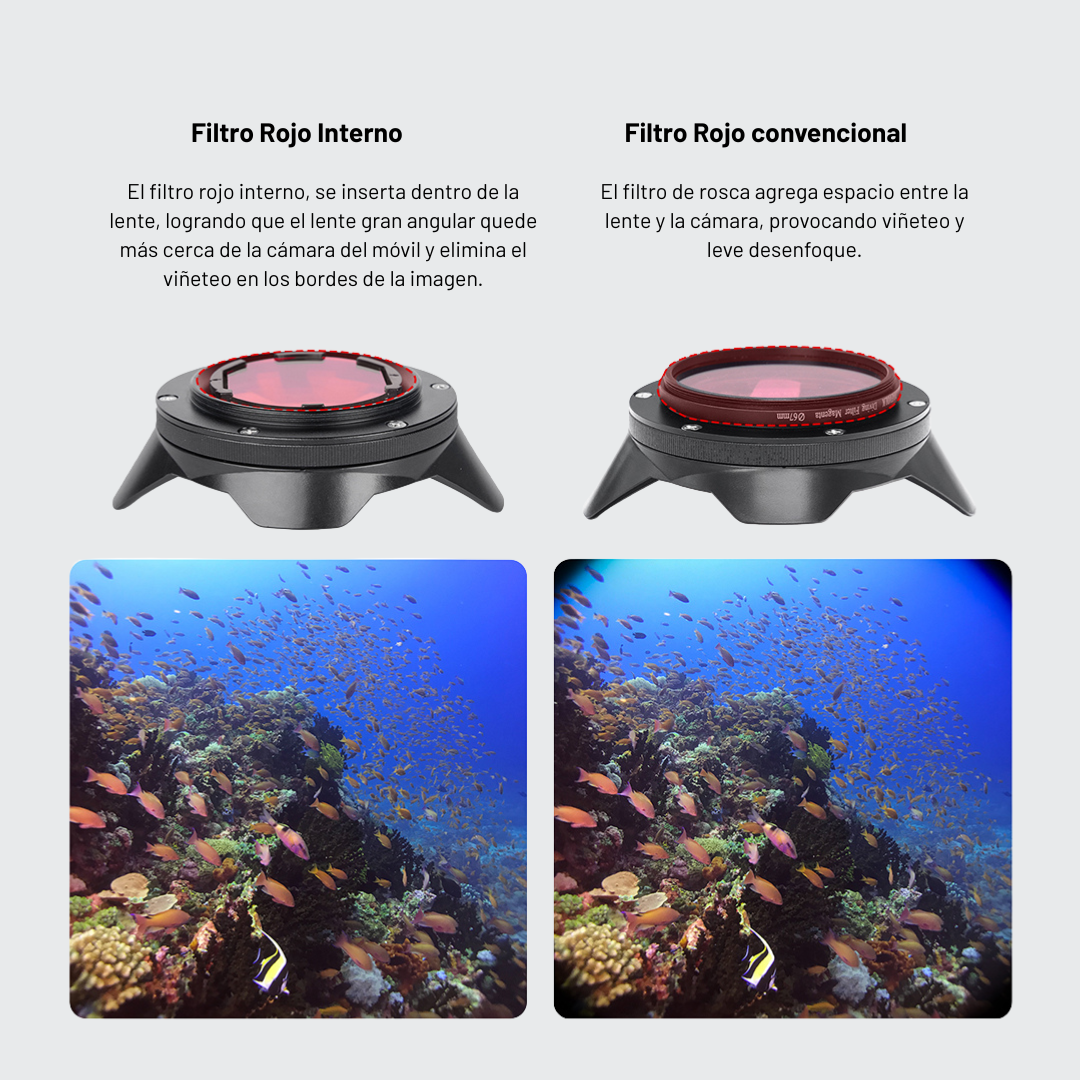 Nuevo Filtro rojo Interno para lente gran angular 67 mm
