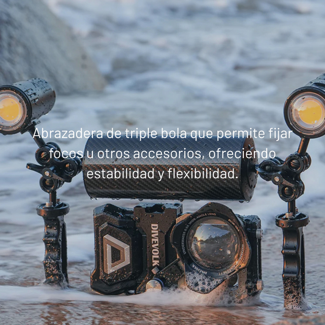 Abrazadera de Triple Bola