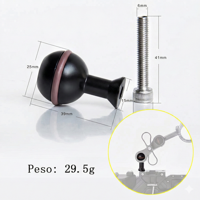Bola de 6 mm Divevolk, vista 3