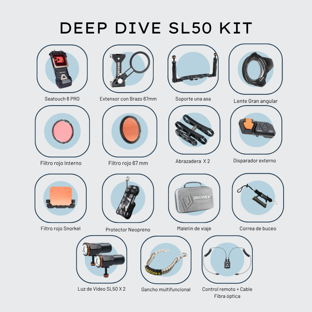 6 Pro Deep Dive 5000 Kit Divevolk, vista 2